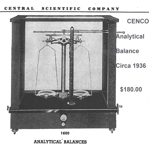 cenco_analytical_balance_circa_1936